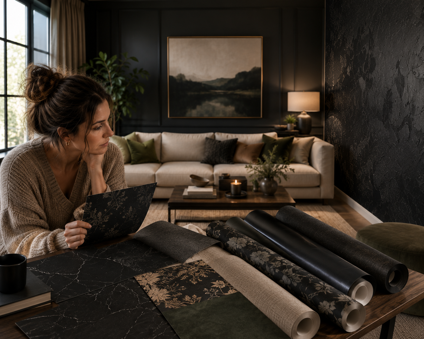 how to choose wallpaper for living room​