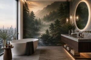 waterproof bathroom wallpaper