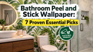 bathroom peel and stick wallpaper