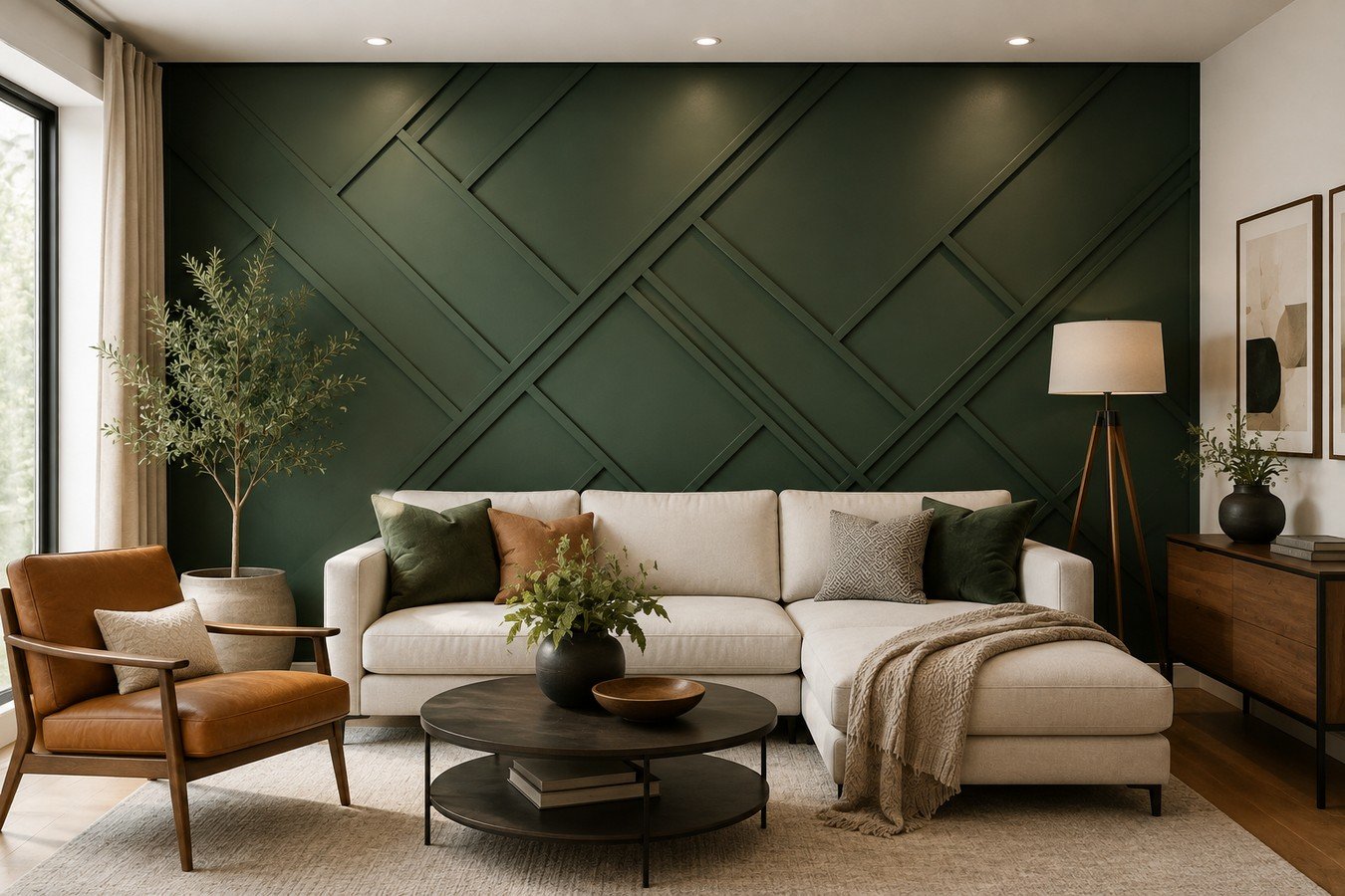 accent wall ideas living room