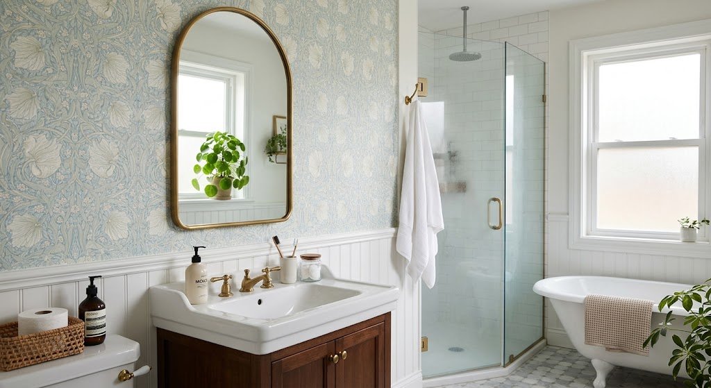 bathroom wallpaper ideas