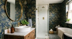 bathroom wallpaper ideas