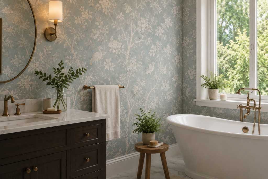 wallpaper for bathroom walls