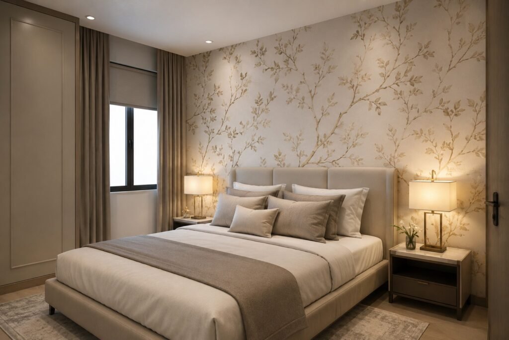 classy bedroom wallpaper designs