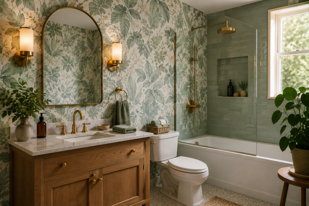 wallpaper for bathroom walls