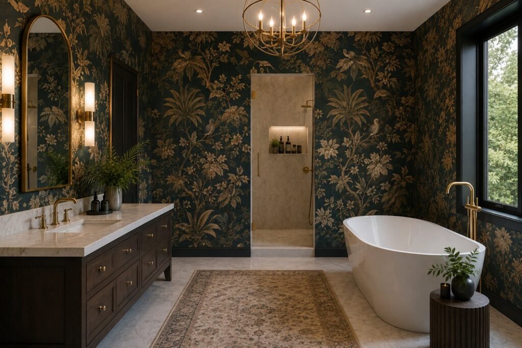 waterproof bathroom wallpaper