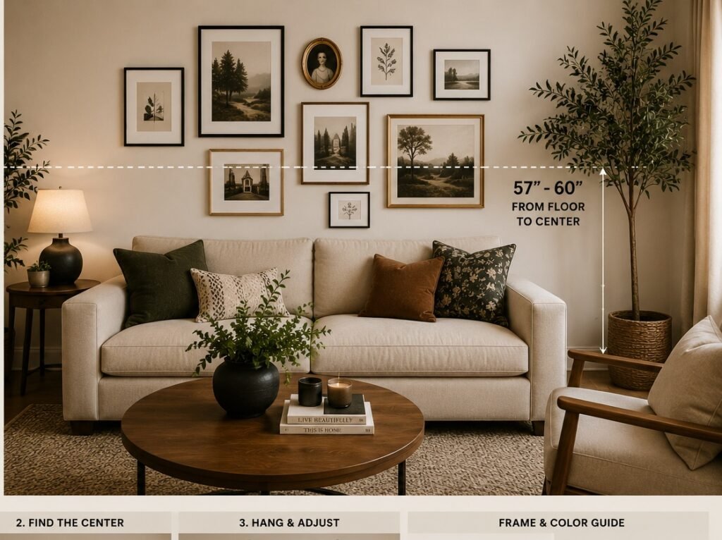 living room wall decor