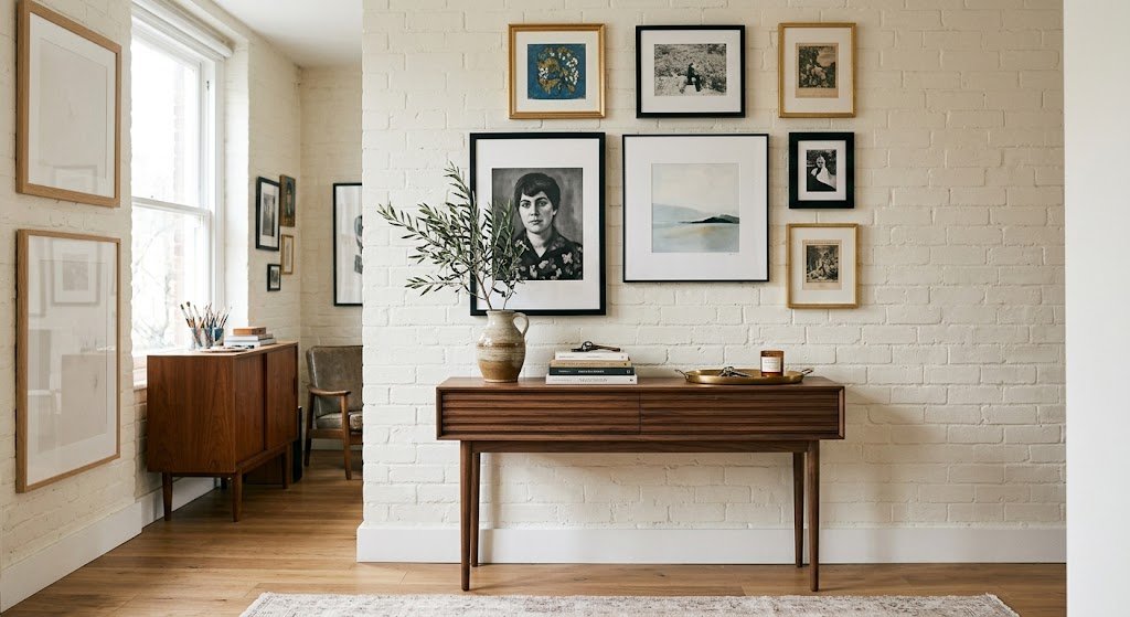 how to decorate a long hallway