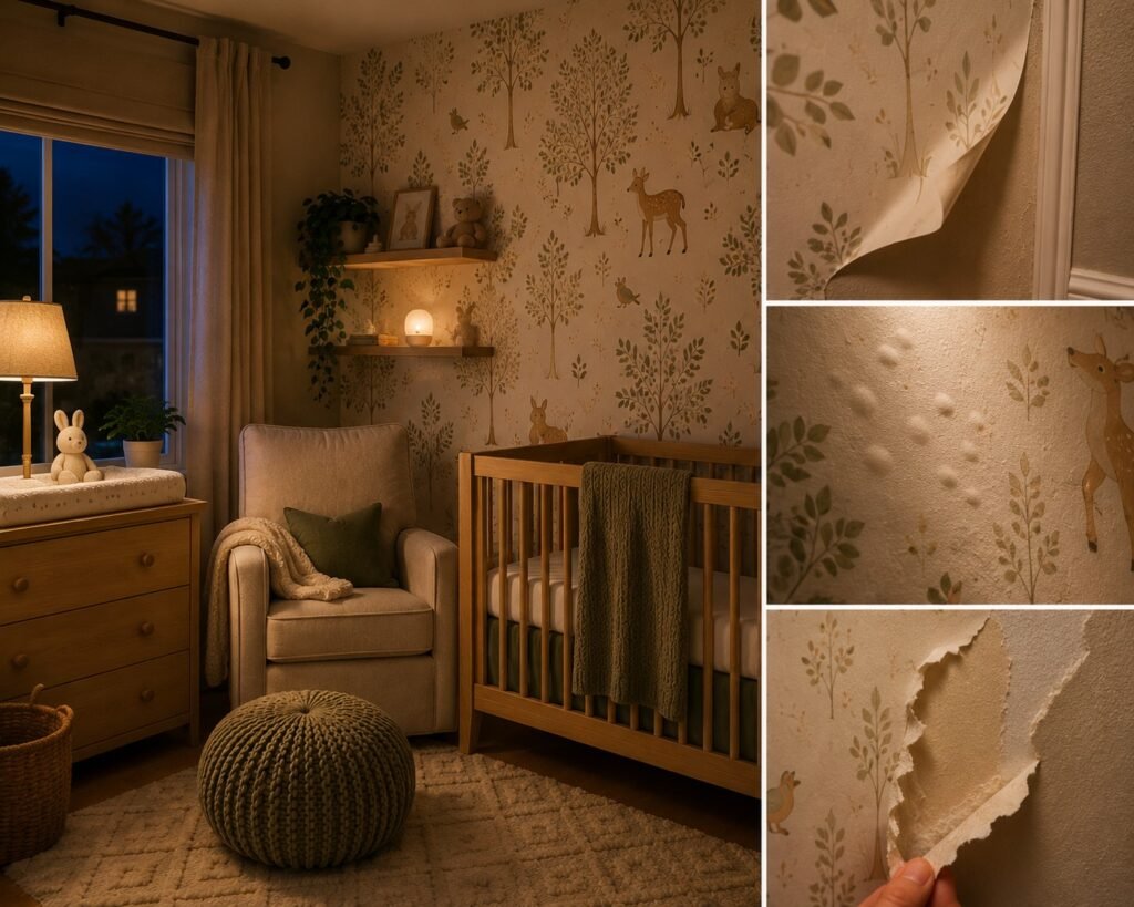 peel and stick wallpaper nursery