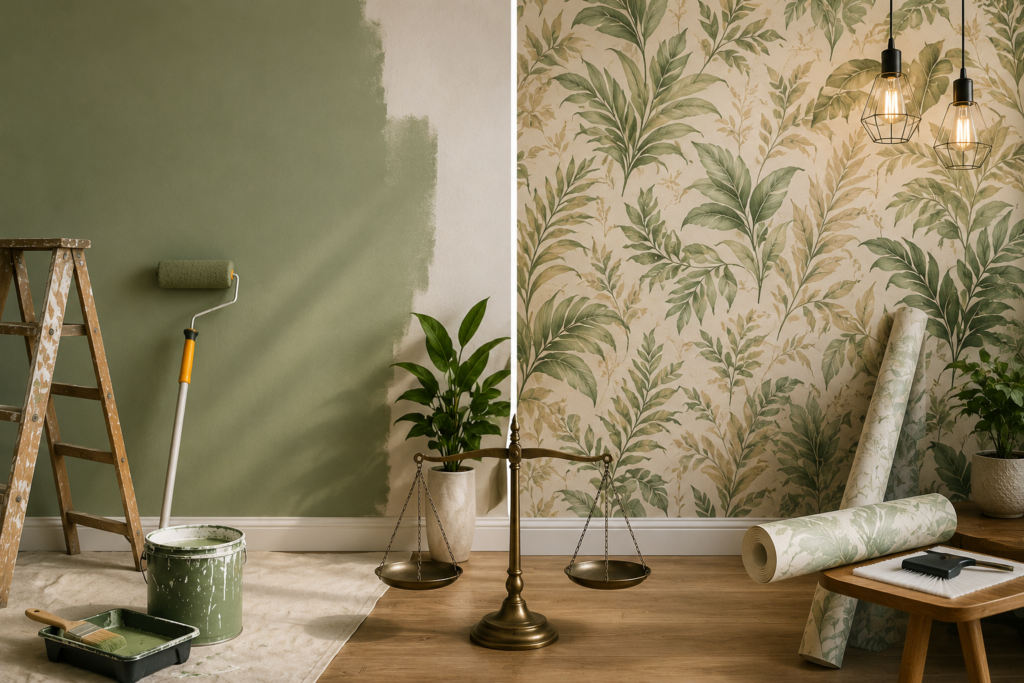 green peel and stick wallpaper