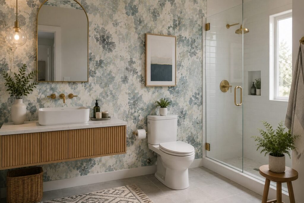 waterproof bathroom wallpaper