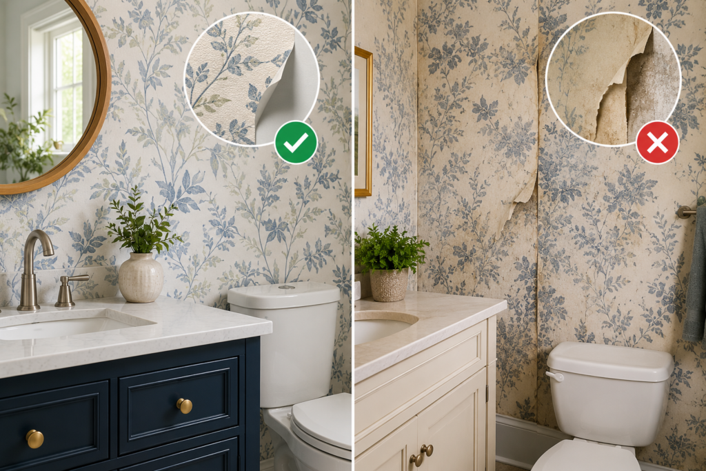 waterproof wallpaper for bathroom