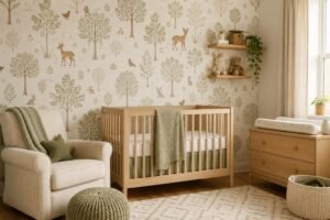 peel and stick wallpaper nursery