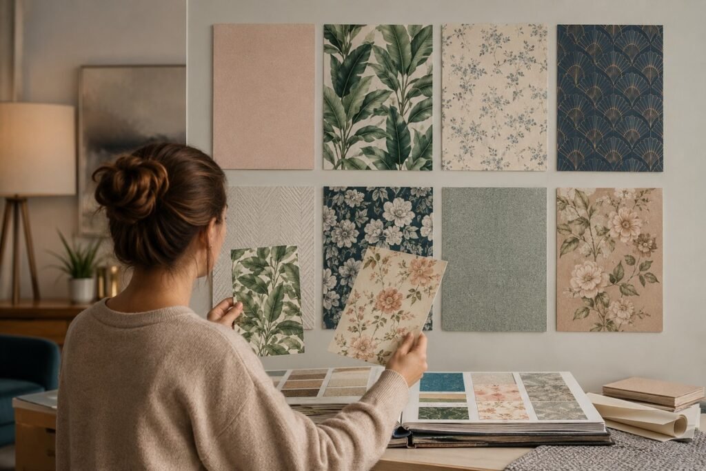 floral peel and stick wallpaper