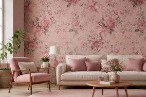 pink floral wallpaper