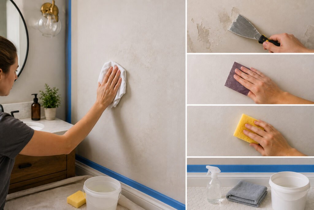 peel and stick bathroom wallpaper