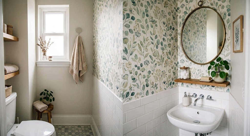 bathroom wallpaper ideas
