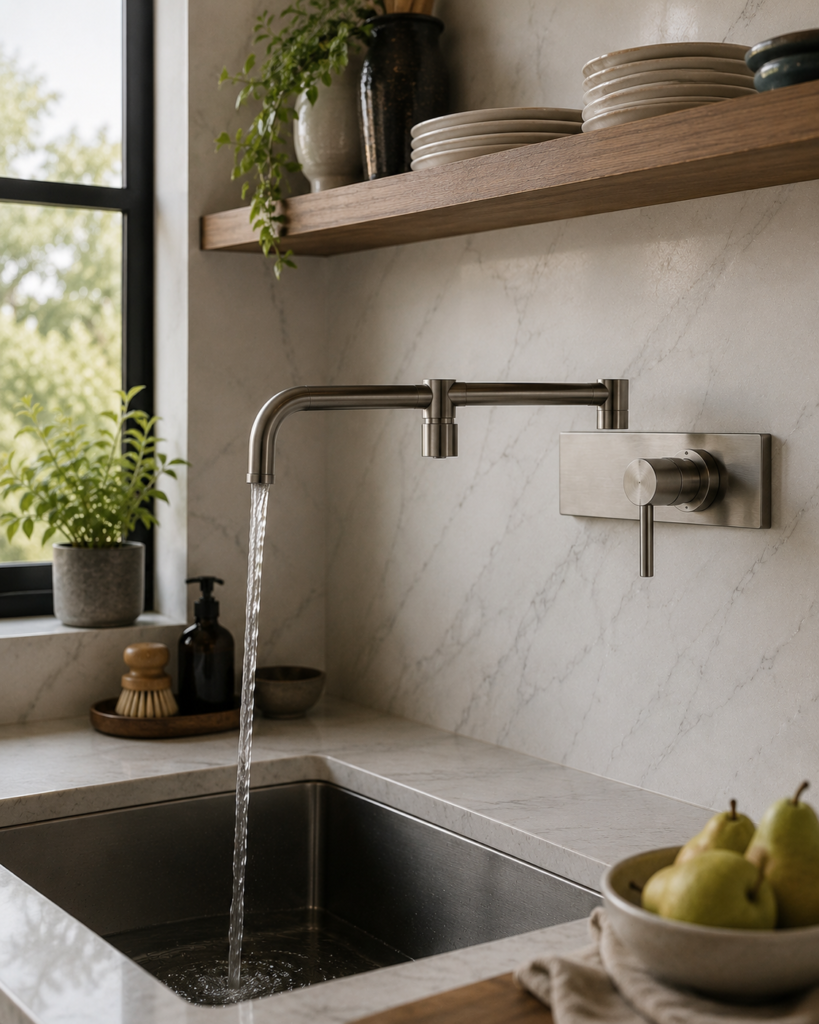 wall mount kitchen faucet