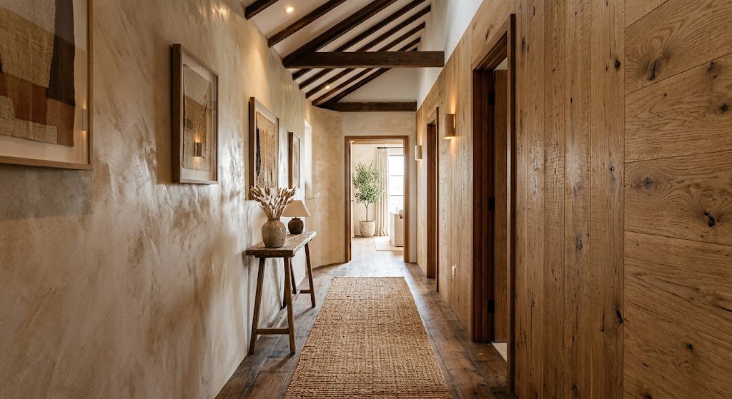 how to decorate a long hallway