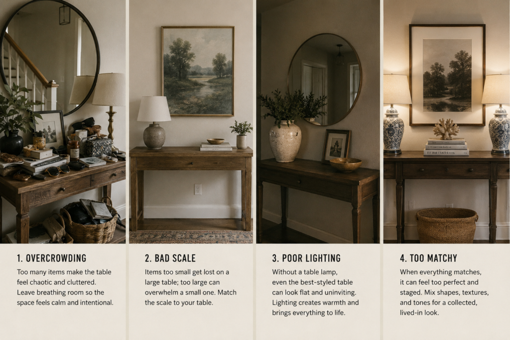 hallway table decor ideas