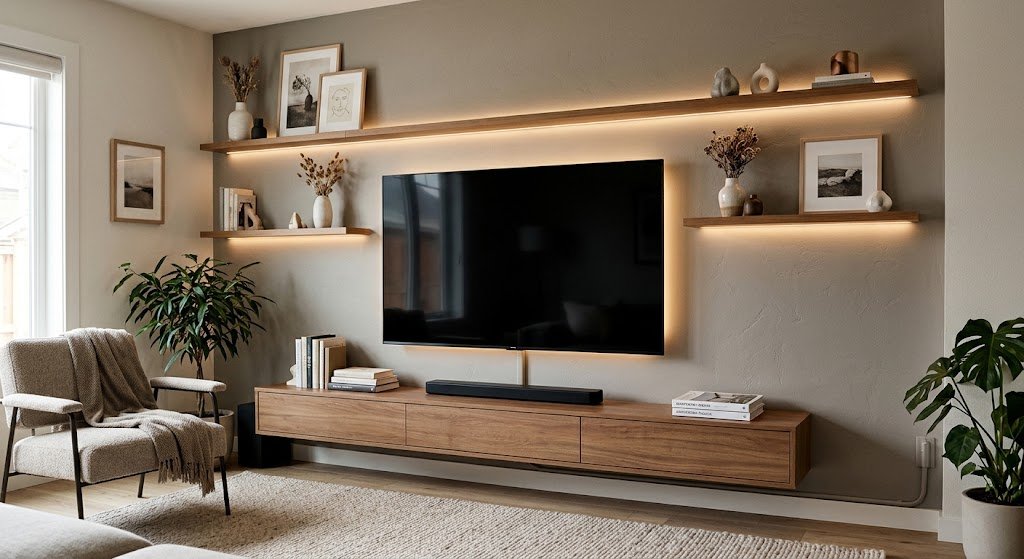 living room tv wall ideas