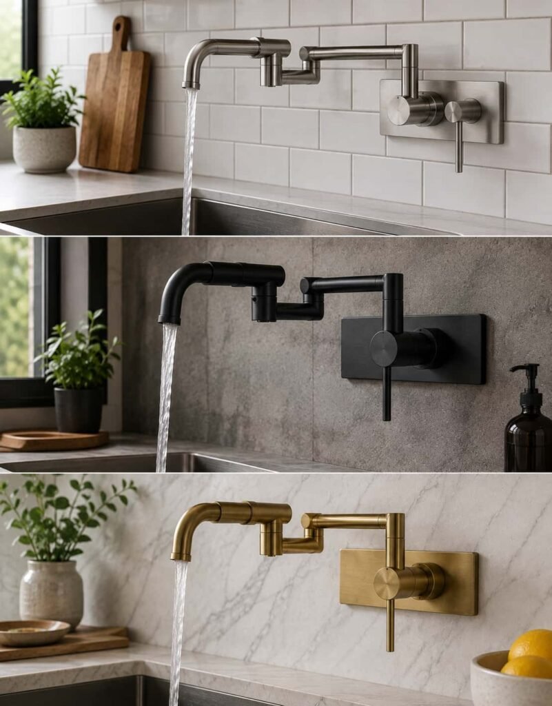 wall mount kitchen faucet