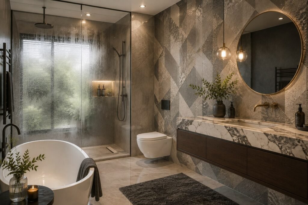 waterproof bathroom wallpaper