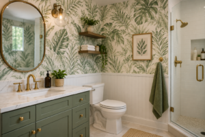 vinyl wallpaper for bathroom