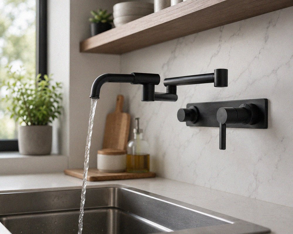 wall mount kitchen faucet