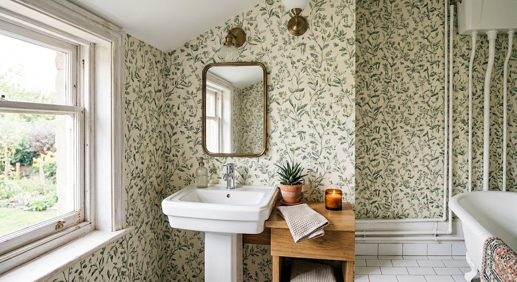 bathroom wallpaper ideas