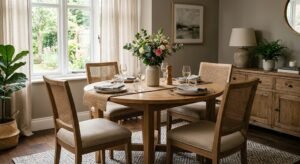 round table and chairs dining room