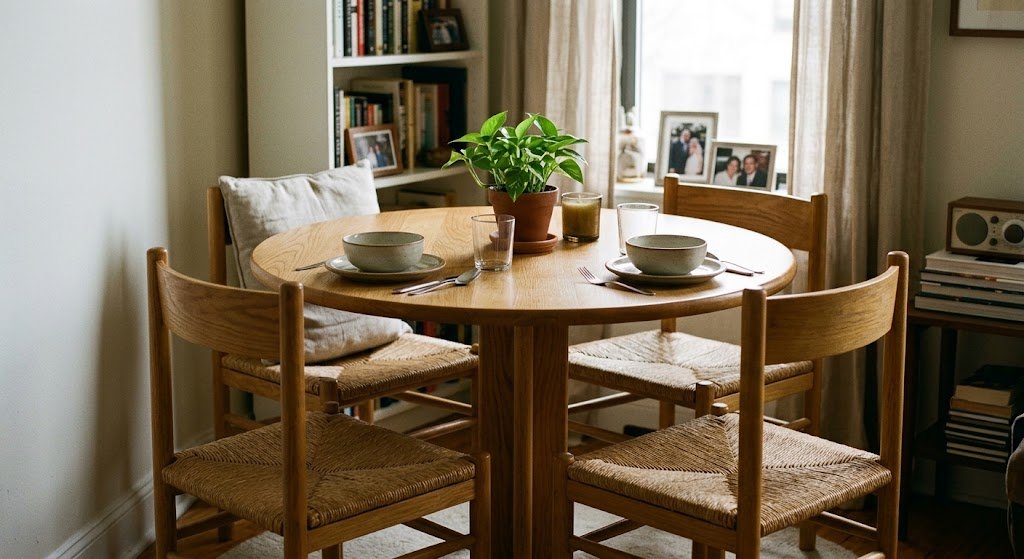 round table and chairs dining room